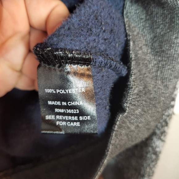 Brooklyn Cloth Men’s Blue And Grey Men’s Pullover Hoodie Size Medium - Picture 4 of 5